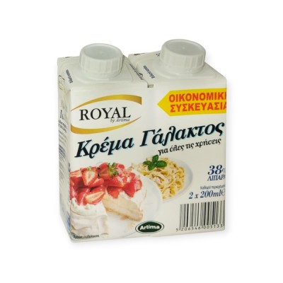 ΚΡΕΜΑ ΓΑΛΑΚΤΟΣ 1+1 ROYAL 36% 200ML