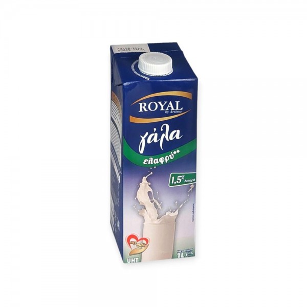 ΓΑΛΑ ROYAL UHT 1,5% ΛΙΠ 1L ΜΕ ΚΑΠΑΚΙ