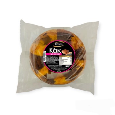 ΚΕΙΚ ΣΤΡΟΓΓΥΛΟ ΜΕ ΡΙΓΕΣ-ΣΟΚΟΛΑΤΑ 400GR