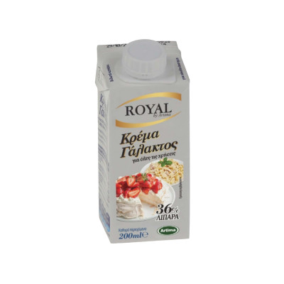 ΚΡΕΜΑ ΓΑΛΑΚΤΟΣ ROYAL 36% 200ML