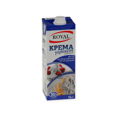 ΚΡΕΜΑ ΓΑΛΑΚΤΟΣ ROYAL UHT 1LIT 35%ΛΙΠΑΡΑ