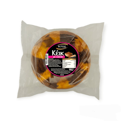ΚΕΙΚ ΣΤΡΟΓΓΥΛΟ ΜΕ ΡΙΓΕΣ-ΣΟΚΟΛΑΤΑ 400GR