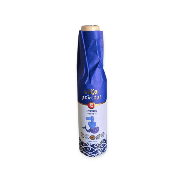 ΟΥΖΟ ΜΕΛΤΕΜΙ 200ml 40 vol ΜΕ ΠΕΡΙΤΥΛΙΓΜΑ
